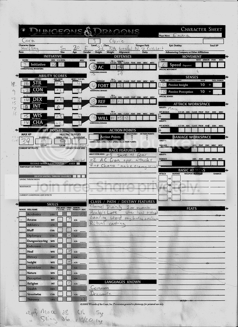 dnd character sheet